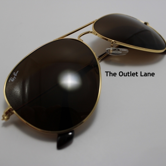 Model Display Ray-Ban Aviator Brown RB3025 Classic - Picture 5 of 16